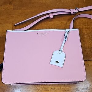 kate spade pink leather crossbody.  Like New.
